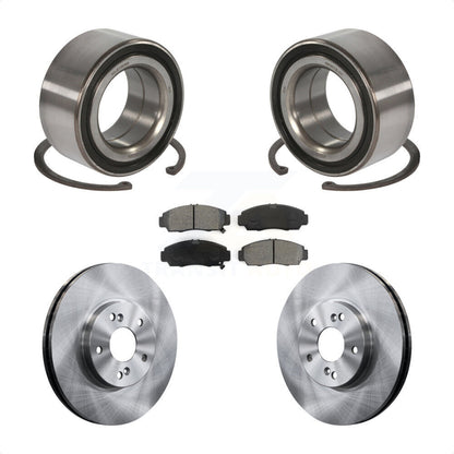 Wheel Bearing Disc Brake Rotors And Pads Front Kit For Honda Accord Acura TSX