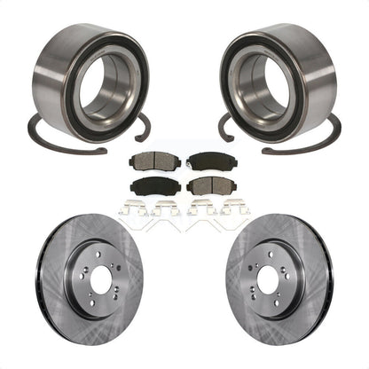 Wheel Bearing Disc Brake Rotors And Pads Front Kit For Honda Crosstour Accord