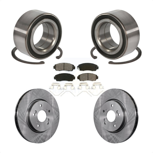 Wheel Bearing Disc Brake Rotors And Pads Front Kit For Honda Crosstour Accord