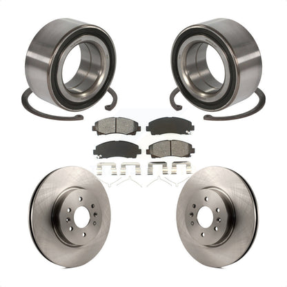 Wheel Bearing Disc Brake Rotors And Pads Front Kit For 2009-2014 Acura TL