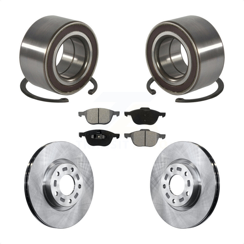Wheel Bearing Disc Brake Rotors And Pads Front Kit For Mazda 3 5 Sport