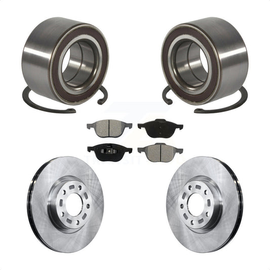 Wheel Bearing Disc Brake Rotors And Pads Front Kit For Mazda 3 5 Sport