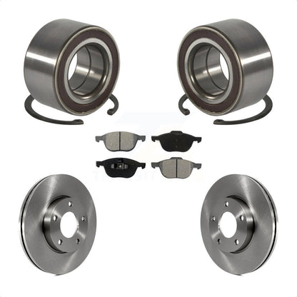 Wheel Bearing Disc Brake Rotor And Semi-Metallic Pad Front Kit For Mazda 3 Sport