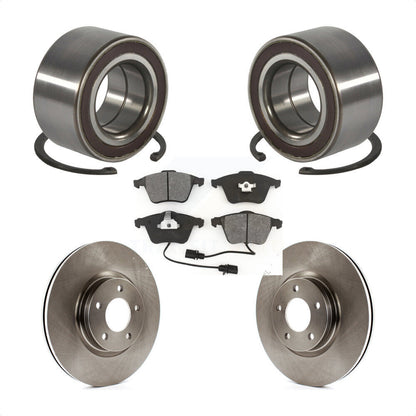 Wheel Bearing Disc Brake Rotors And Semi-Metallic Pads Front Kit For Mazda 3