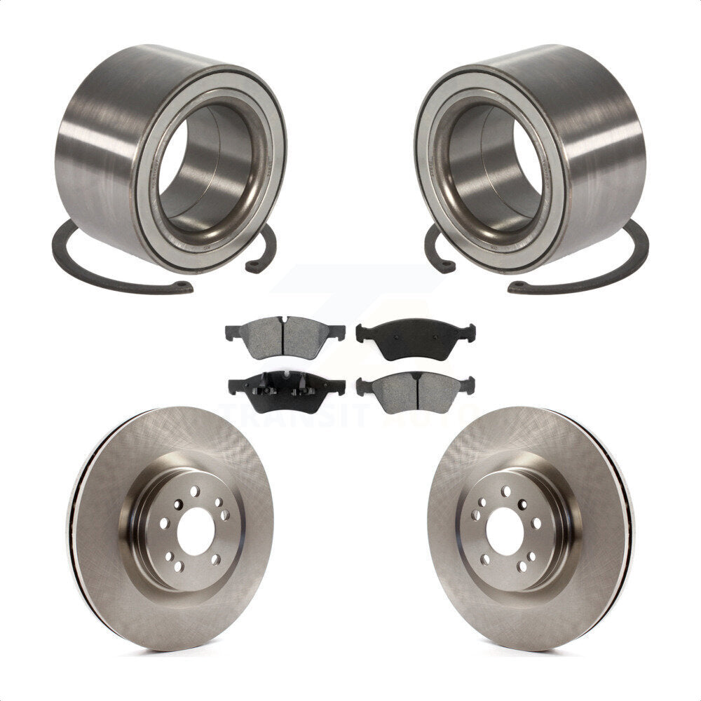 Wheel Bearing Disc Brake Rotor Pad Front Kit For Mercedes-Benz GL350 GL320 GL450