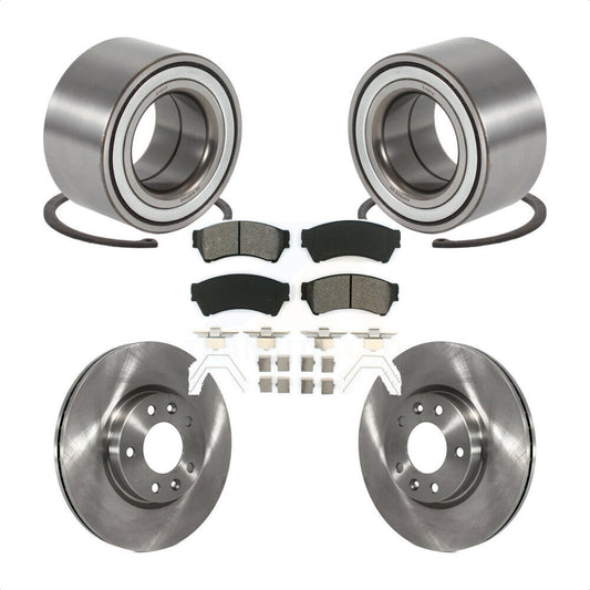 Wheel Bearing Disc Brake Rotors And Pads Front Kit For 2009-2013 Mazda 6 3.7L