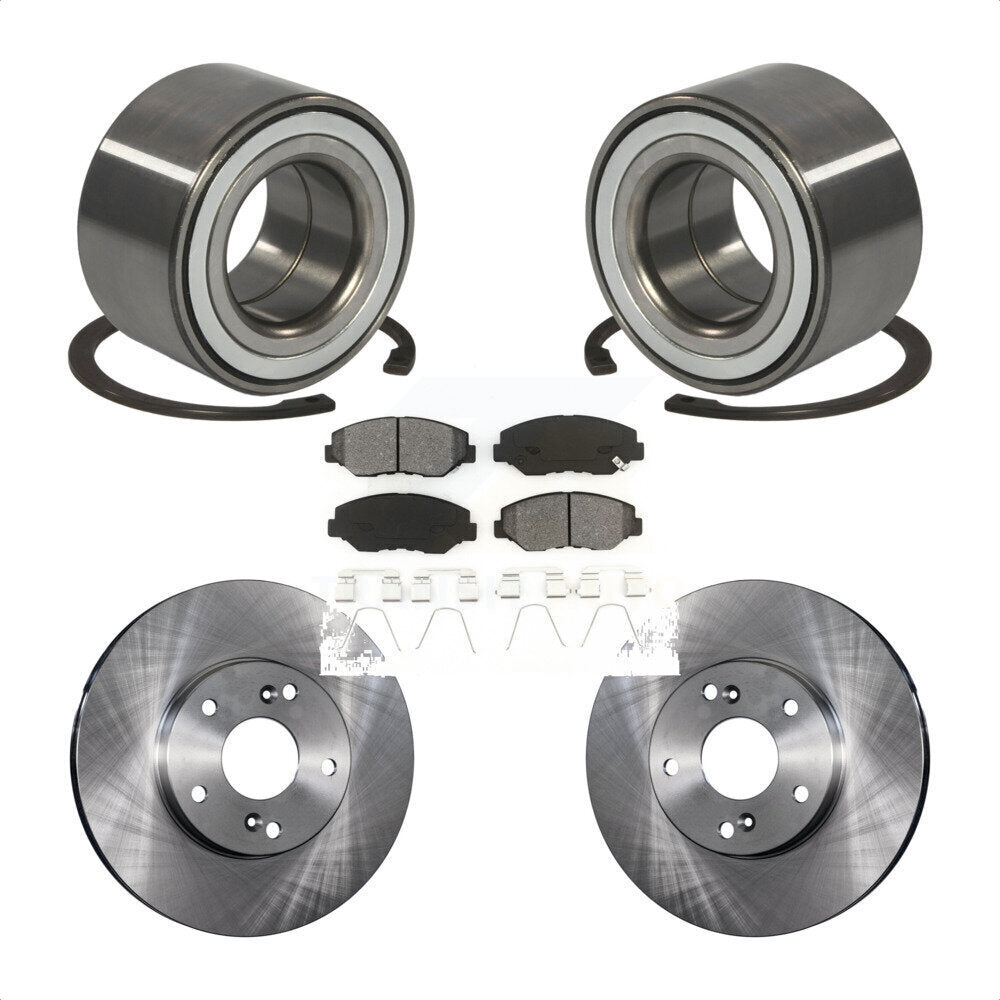 Wheel Bearing Disc Brake Rotors And Pads Front Kit For 2016 Honda CR-Z