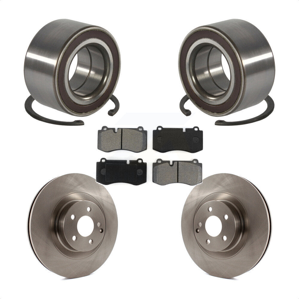 Wheel Bearing Disc Brake Rotor & Pad Front Kit For Mercedes-Benz S550 CL550 S350