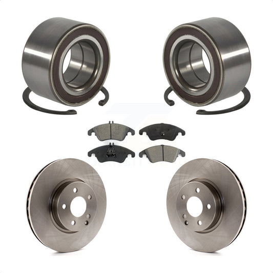 Wheel Bearing Brake Rotor & Pads Front Kit For Mercedes-Benz C300 E350 C350 E400
