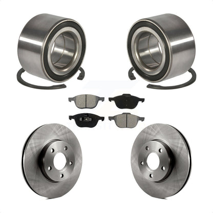 Wheel Bearing Disc Brake Rotors And Pads Front Kit For Ford Focus C-Max