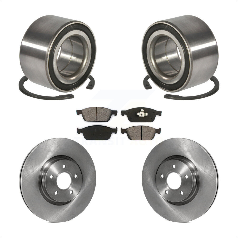 Wheel Bearing Brake Rotor Pads Front Kit For Ford Escape Transit Connect Lincoln