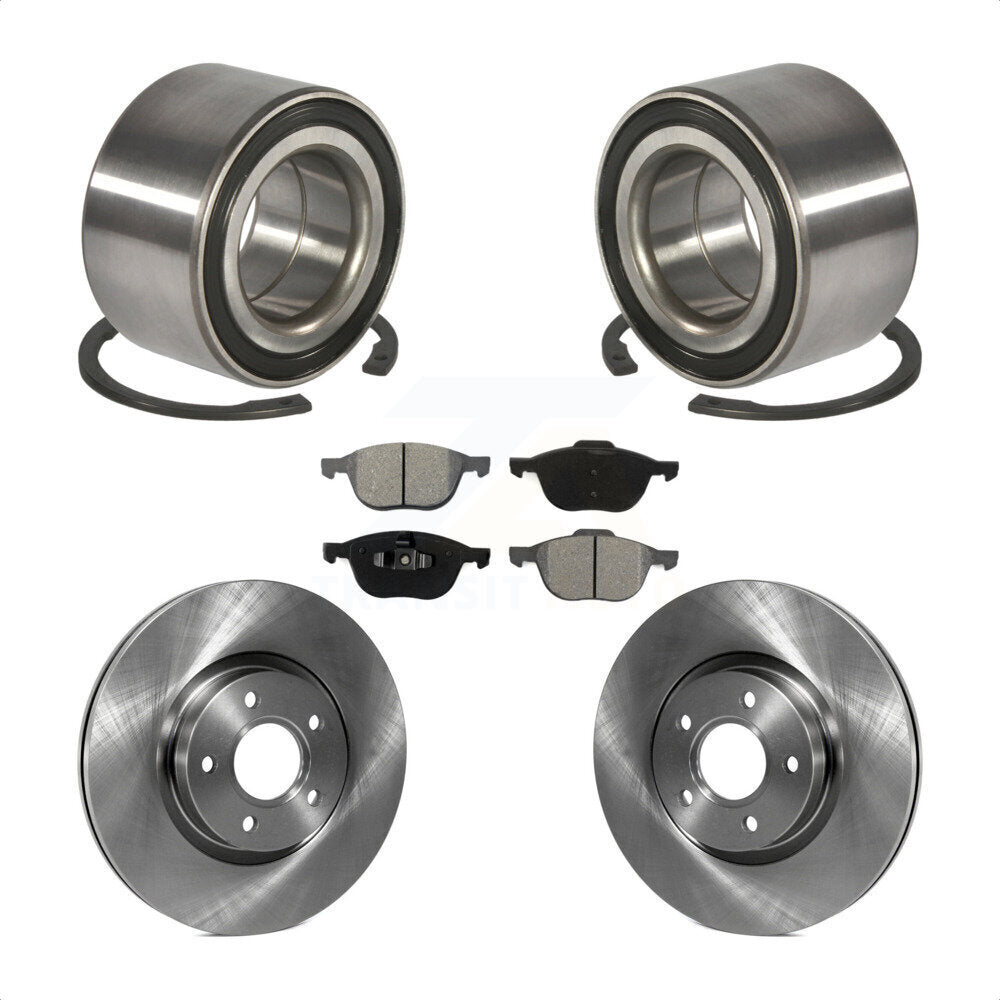 Wheel Bearing Disc Brake Rotors And Pads Front Kit For Ford Escape C-Max
