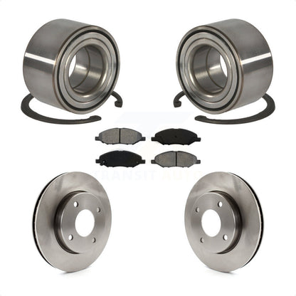 Wheel Bearing Disc Brake Rotor And Pad Front Kit For 2010-2011 Nissan Versa 1.6L