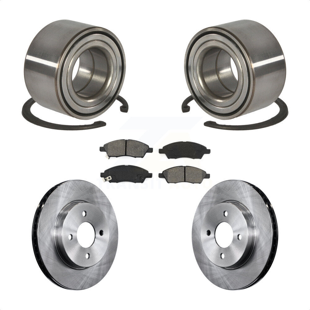 Wheel Bearing Disc Brake Rotors And Pads Front Kit For Nissan Micra Versa Note