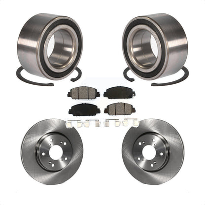 Wheel Bearing Disc Brake Rotor And Semi-Metallic Pads Front Kit For Honda Accord