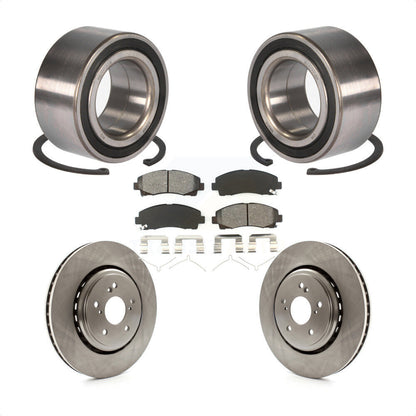 Wheel Bearing Disc Brake Rotors And Pads Front Kit For 2015-2020 Acura TLX