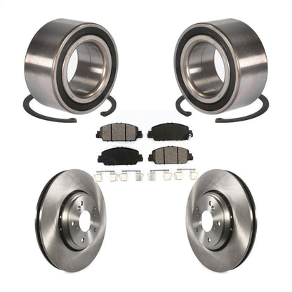 Wheel Bearing Disc Brake Rotor And Semi-Metallic Pads Front Kit For Honda Accord