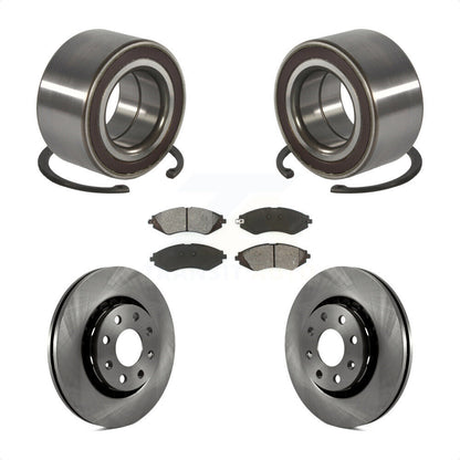 Wheel Bearing Disc Brake Rotor & Pads Front Kit For 2014-2016 Chevrolet Spark EV