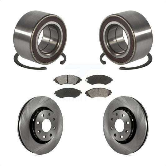 Wheel Bearing Disc Brake Rotor & Pads Front Kit For 2014-2016 Chevrolet Spark EV