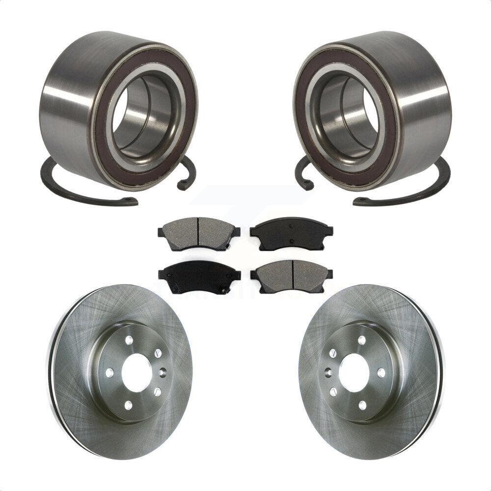 Wheel Bearing Disc Brake Rotors And Pads Front Kit For Chevrolet Sonic