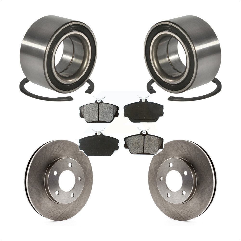 Wheel Bearing Disc Brake Rotors And Pads Front Kit For 1994-1995 Ford Taurus SHO