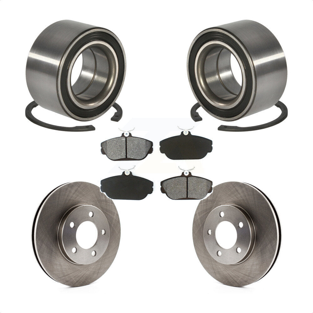 Wheel Bearing Brake Rotor & Pad Front Kit For Ford Windstar Taurus Mercury Sable