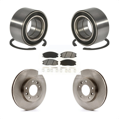 Wheel Bearing Disc Brake Rotors And Semi-Metallic Pads Front Kit For Kia Sedona