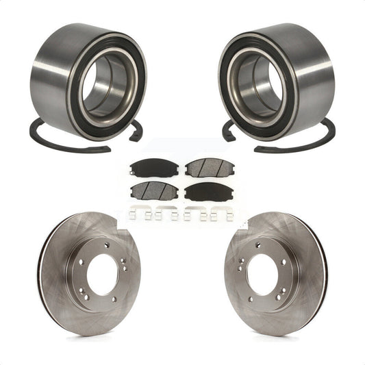Wheel Bearing Disc Brake Rotors And Pads Front Kit For 2003-2006 Kia Sorento