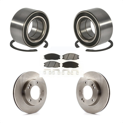 Wheel Bearing Disc Brake Rotors And Pads Front Kit For 2007-2009 Kia Sorento