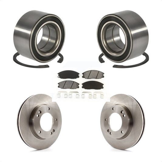 Wheel Bearing Disc Brake Rotors And Pads Front Kit For 2007-2009 Kia Sorento