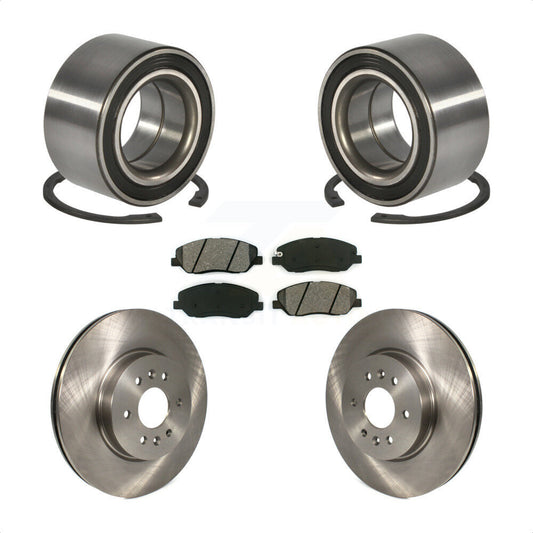 Wheel Bearing Disc Brake Rotors And Pads Front Kit For 2009-2011 Kia Borrego