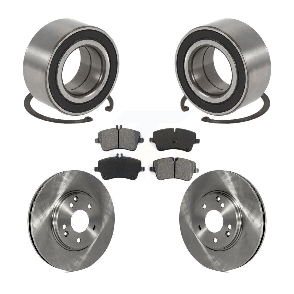 Wheel Bearing Brake Rotor & Pads Front Kit For Mercedes-Benz C280 C240 C320 C350