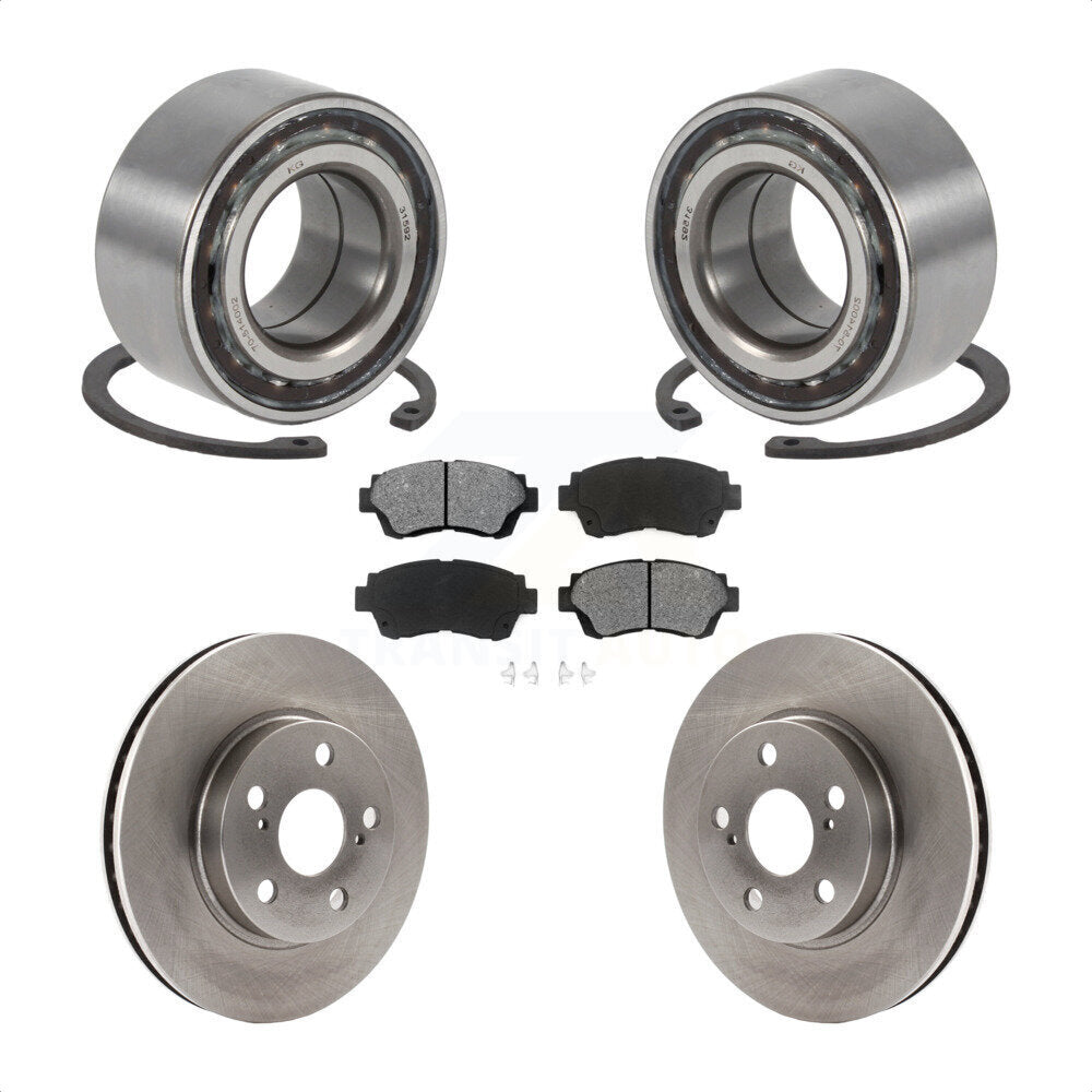 Wheel Bearing Disc Brake Rotors And Pads Front Kit For 1998 Toyota Celica