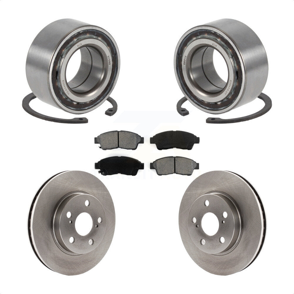 Wheel Bearing Disc Brake Rotor And Pads Front Kit For 1994-1997 Toyota Celica ST