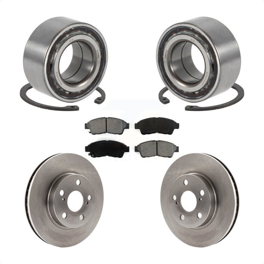 Wheel Bearing Disc Brake Rotor And Pads Front Kit For 1994-1997 Toyota Celica ST
