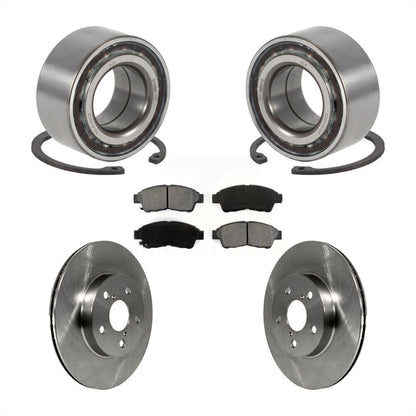 Wheel Bearing Disc Brake Rotors And Pads Front Kit For 1996-2000 Toyota RAV4