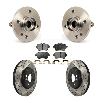 Hub Bearing Assembly Coated Drill Slot Brake Rotor Pad Front Kit For Mini Cooper