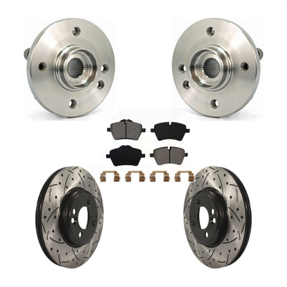 Hub Bearing Assembly Coated Drill Slot Brake Rotor Pad Front Kit For Mini Cooper
