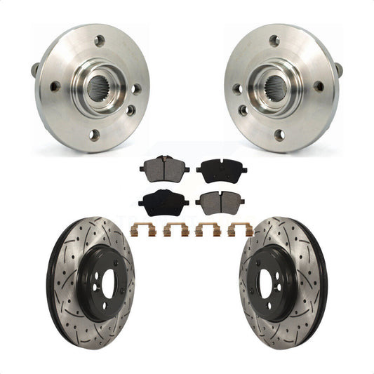 Hub Bearing Assembly Coated Drill Slot Brake Rotor Pad Front Kit For Mini Cooper