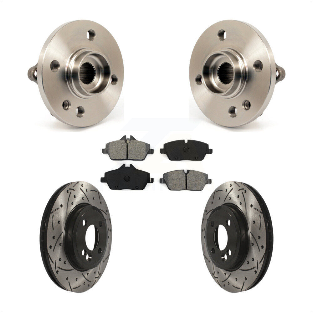 Hub Bearing Assembly Coated Drill Slot Brake Rotor Pad Front Kit For Mini Cooper