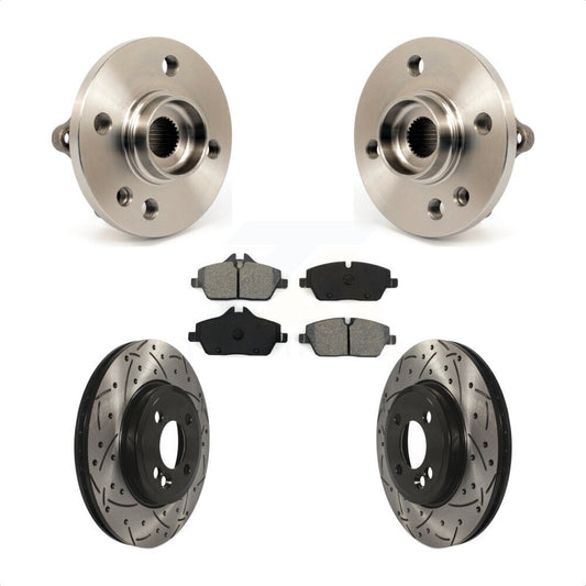 Hub Bearing Assembly Coated Drill Slot Brake Rotor Pad Front Kit For Mini Cooper
