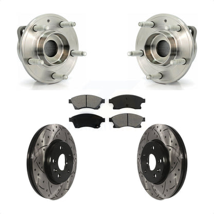 Hub Bearing Drill Slot Brake Rotor Pads Front Kit For Chevrolet Cruze GAS engine
