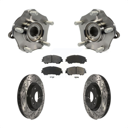 Hub Bearing Drill Slot Brake Rotor Pads Front Kit For Nissan Rogue Sport Qashqai