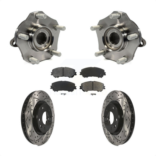 Hub Bearing Drill Slot Brake Rotor Pads Front Kit For Nissan Rogue Sport Qashqai