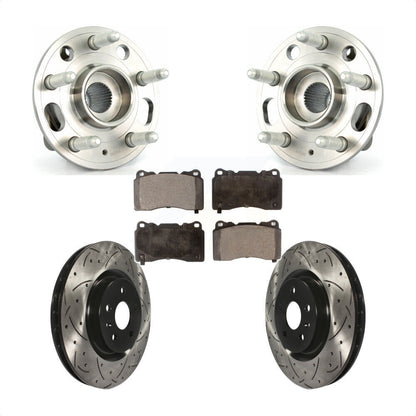 Hub Bearing Assembly Coated Drill Slot Brake Rotor Pad Front Kit For Buick Regal