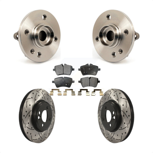 Hub Bearing Assembly Coated Drill Slot Brake Rotor Pad Front Kit For Mini Cooper
