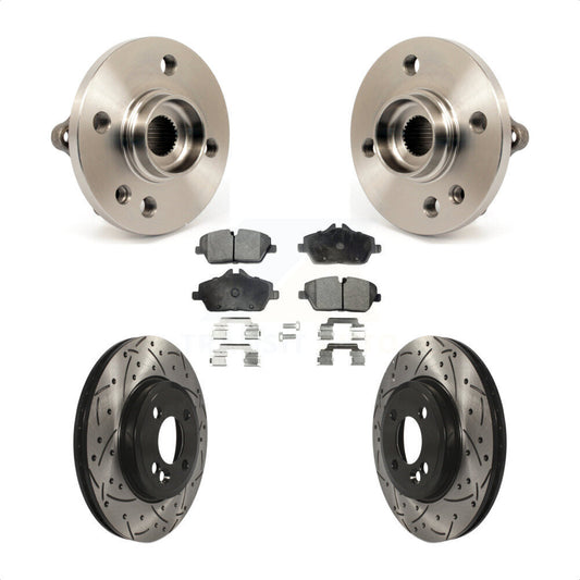 Hub Bearing Assembly Coated Drill Slot Brake Rotor Pad Front Kit For Mini Cooper