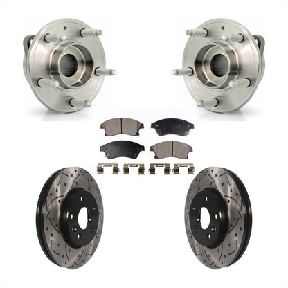 Hub Bearing Drill Slot Brake Rotor Pads Front Kit For Chevrolet Cruze GAS engine