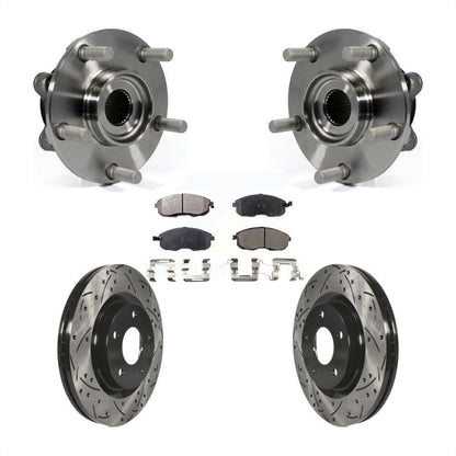 Hub Bearing Assembly Coated Drill Slot Brake Rotor Pad Front Kit For Nissan Juke