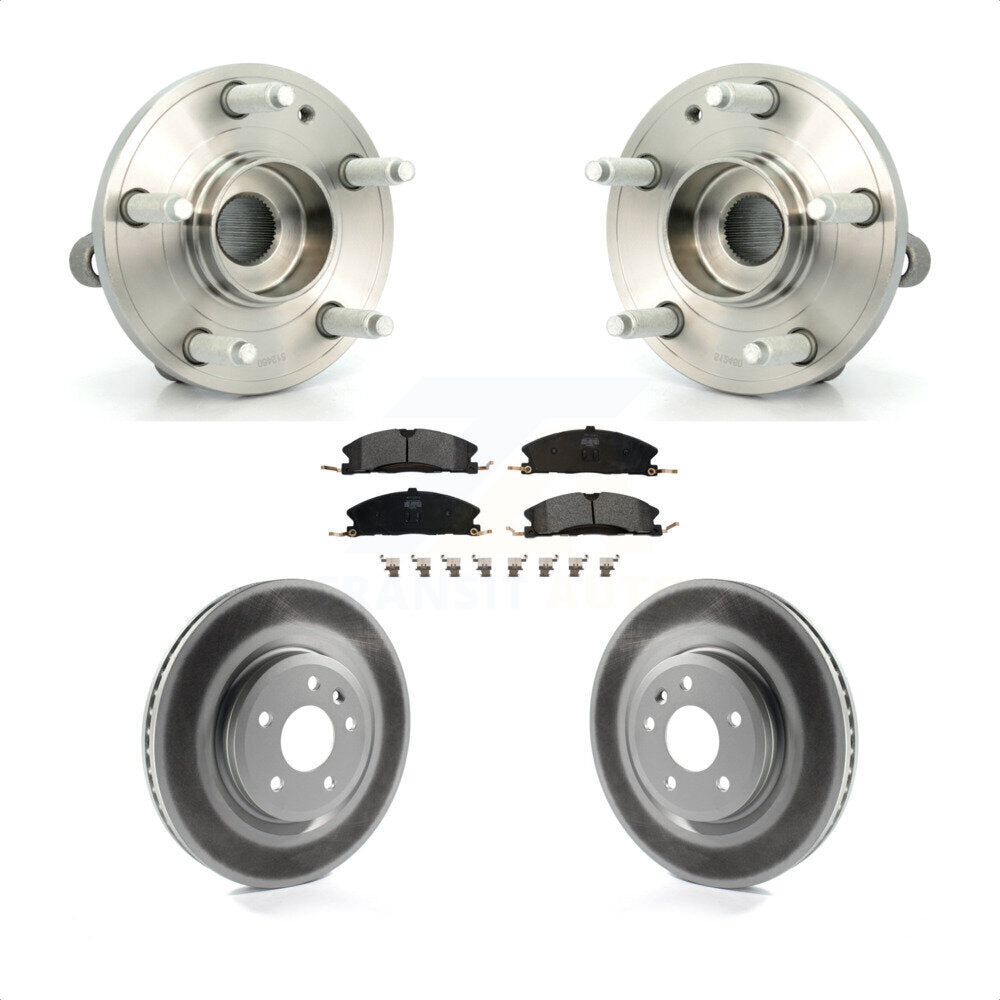 Hub Bearing Assembly Coat Brake Rotor Pad Front Kit For 2013 Ford Explorer Sport